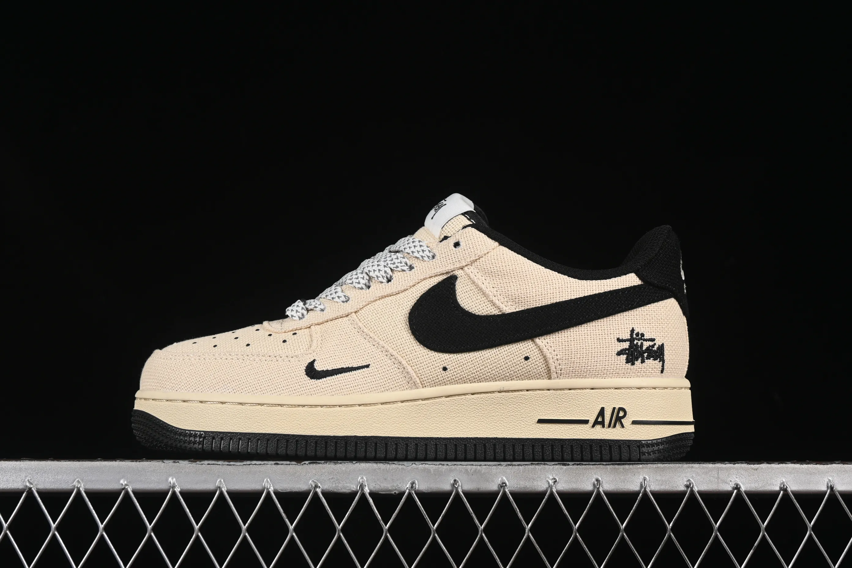 All categories Nk Air Force 1 Air Force series Nk Air Force 1 Low Air Force low-top Nike Air Force 1'07 Low Stussy co-branded cotton and linen Air Force 1 low-top casual sneakers XX3168-153